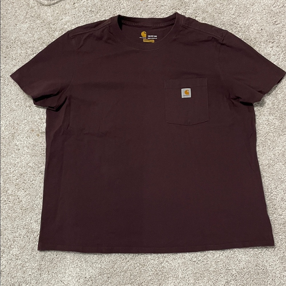 Carhartt Men's Dark Brown Short Sleeve Tee